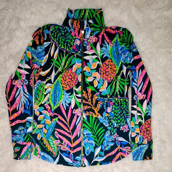Lilly Pulitzer Sweatshirt "Leona Sunshine Jungle" - Picture 1 of 7